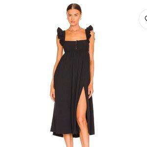 LPA Auburn Black Midi Dress